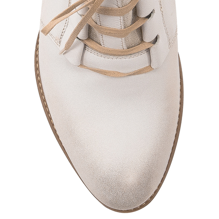 Maciejka Light Beige Lace-up Boots