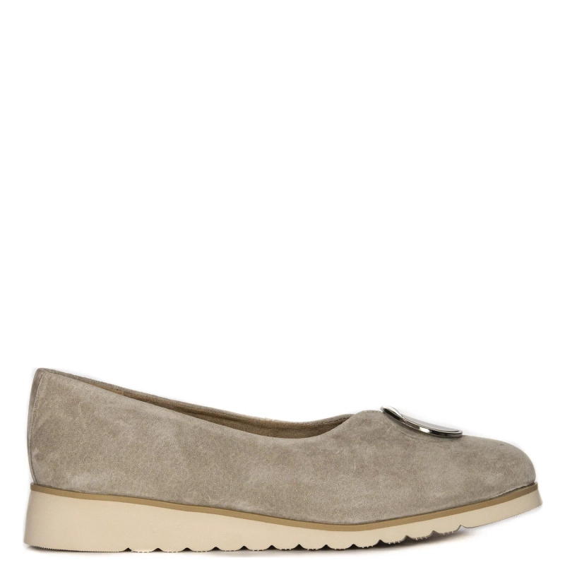 Filippo Suede Leather women's Beige low shoes