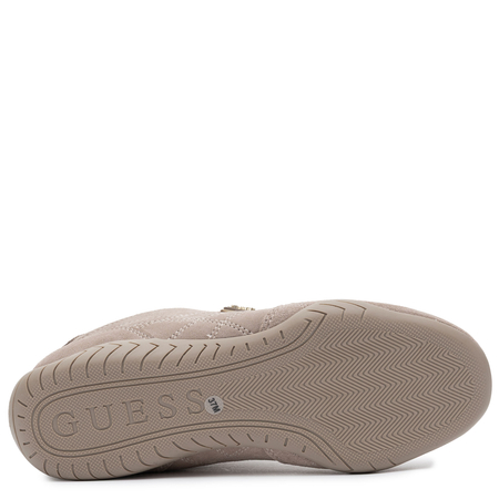 Guess Zamszowe Sneakersy Damskie Niskoprofilowe Sznurowane Beżowe FLPGABSUE12 SAND