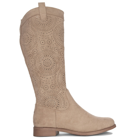 S.Barski Women's Beige Boots 