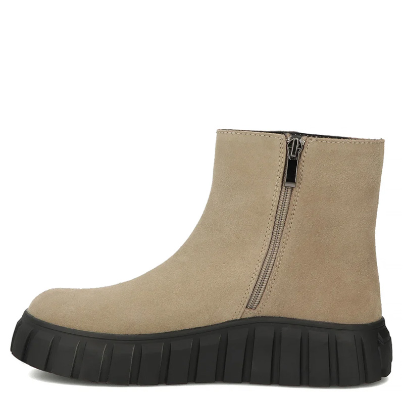 Filippo Suede Ankle Boots Platform Side-Zip Brown DBT6301-25-TP