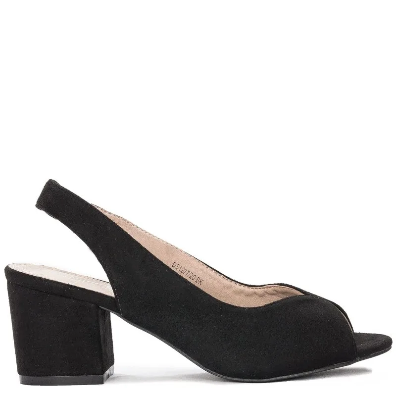 Filippo DS1277-20 Black Sandals
