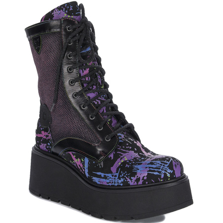 Maciejka 06720-07/00-8  platform Black + Purple Boots