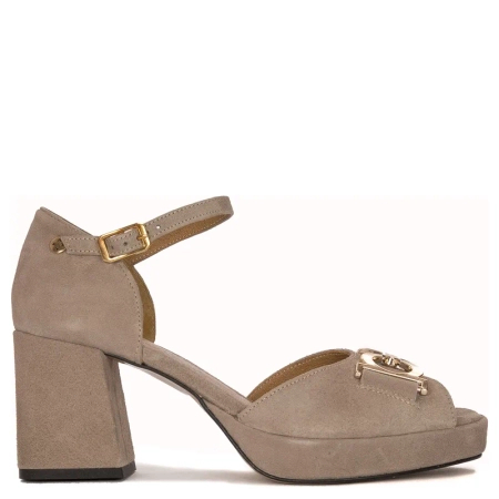Maciejka women's velor Beige Sandals