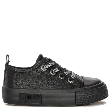 Big Star Trampki dziecięce chłopięce wsuwane Black czarne