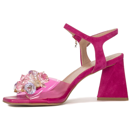 Visconi Women's leather Fuchsia Sandals