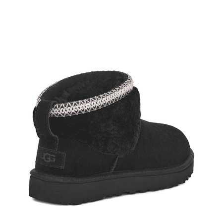 UGG Women’s Platform Snow Boots Ultra Mini Maxi Curly Black 1158263-BLK
