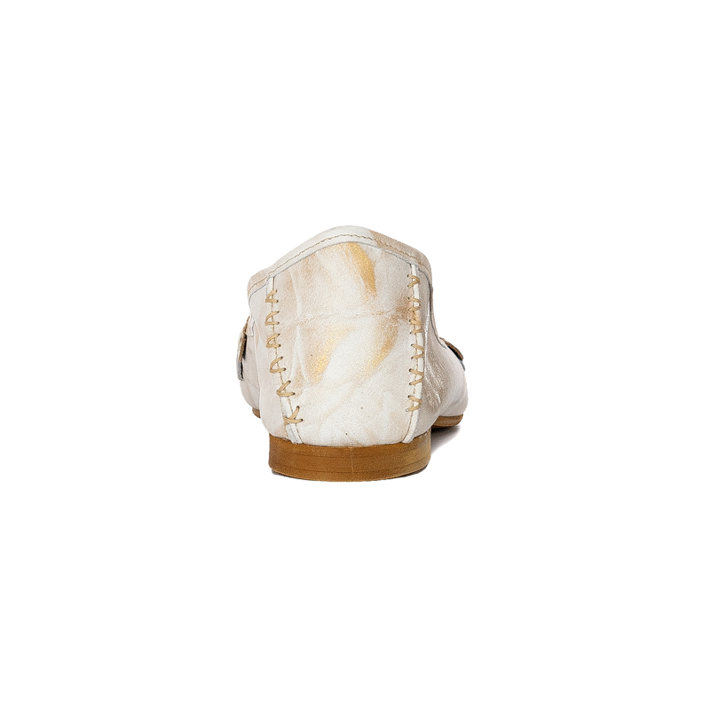Maciejka 01358-22/00-0 Beige + Gold Ballerina
