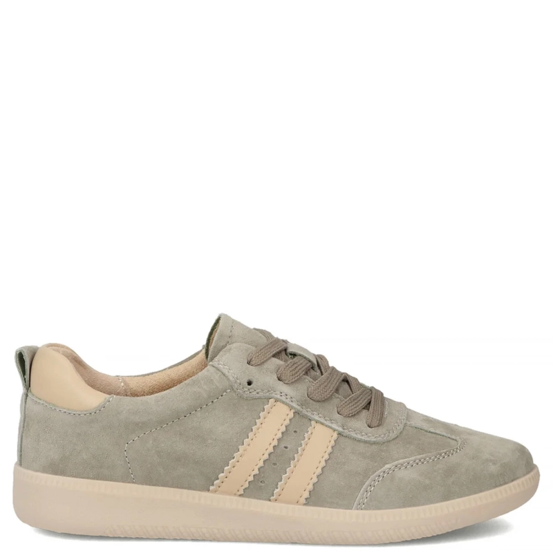 Filippo Skórzane Półbuty Damskie Zamszowe Khaki DP7508-26-KH