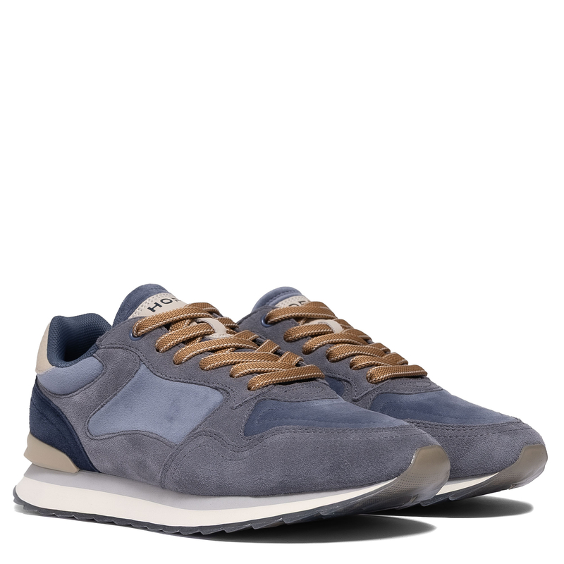 Hoff Sneakersy Skórzane Welurowe Półbuty Niebiesko-Szare HOFF22502003CITY