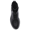 Maciejka Leather Lace-Up Ankle Boots Side Zipper Black N3113-01/00-8N3113-01/00-8