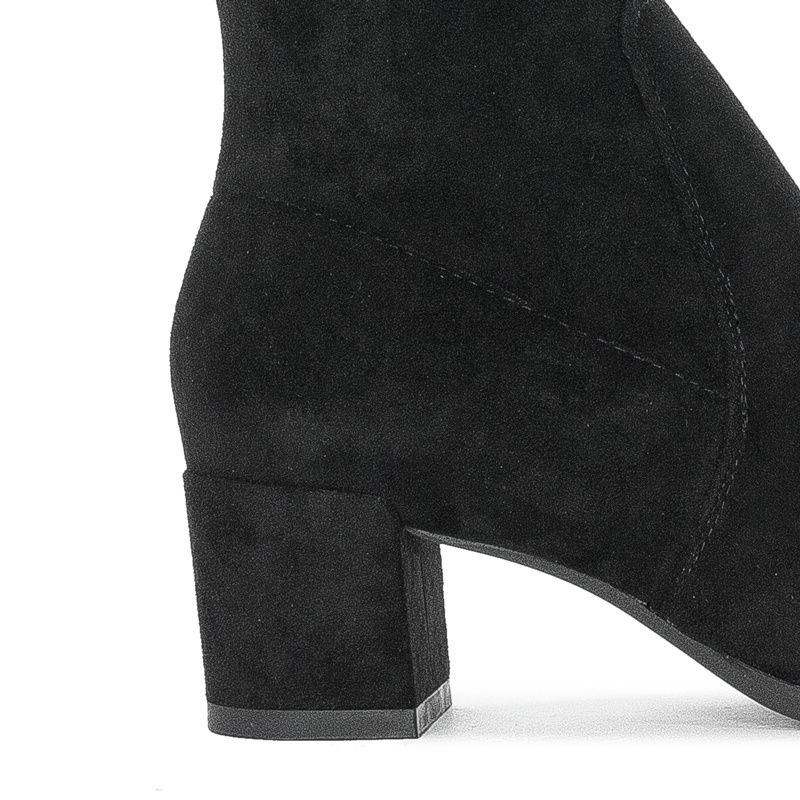 Sergio Leone KZ 205 Black Lycra Knee-High Boots