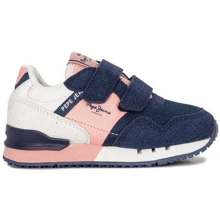 Pepe Jeans Sneakersy półbuty dziewczęce Navy London One GK