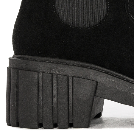 Maciejka Black Suede Women's Boots