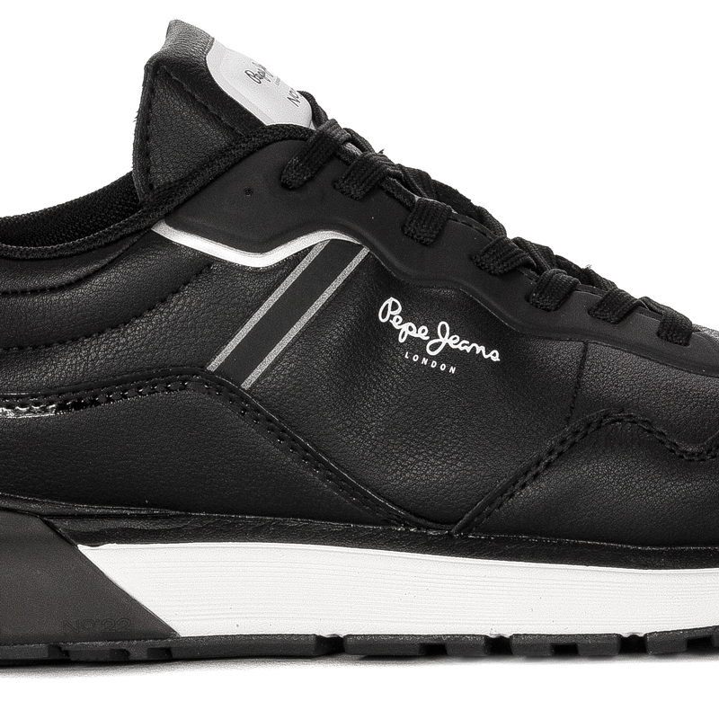 Pepe Jeans Sneakersy buty męskie Black Bass M czarne