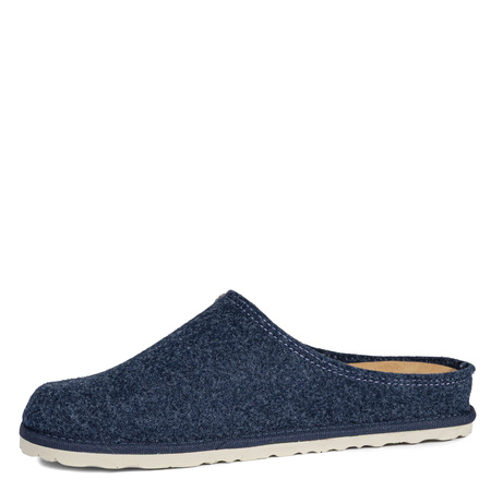 Inblu Felt Women's Slippers With Leather Insole Blue-Grey CS000043-AVIO