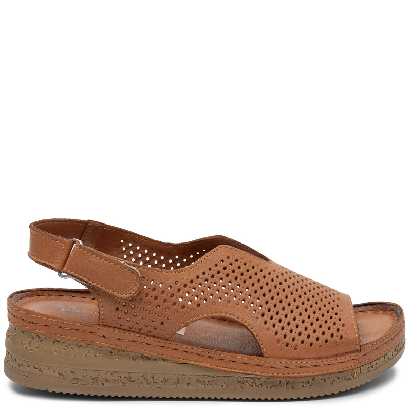 Maciejka Comfortable Openwork Wedge Sandals Fashionable Ginger L4494-29/00-1
