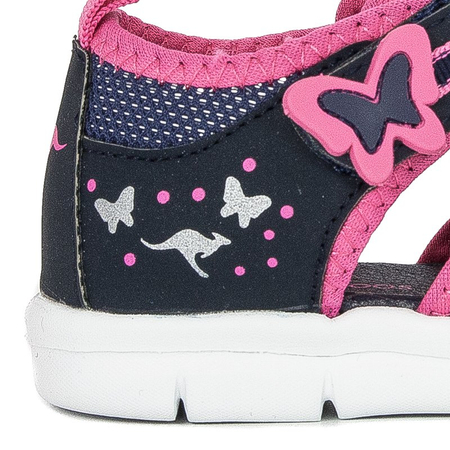 Kangaroos 02086 000 4294 DK Navy Fandango Pink Flat Shoes