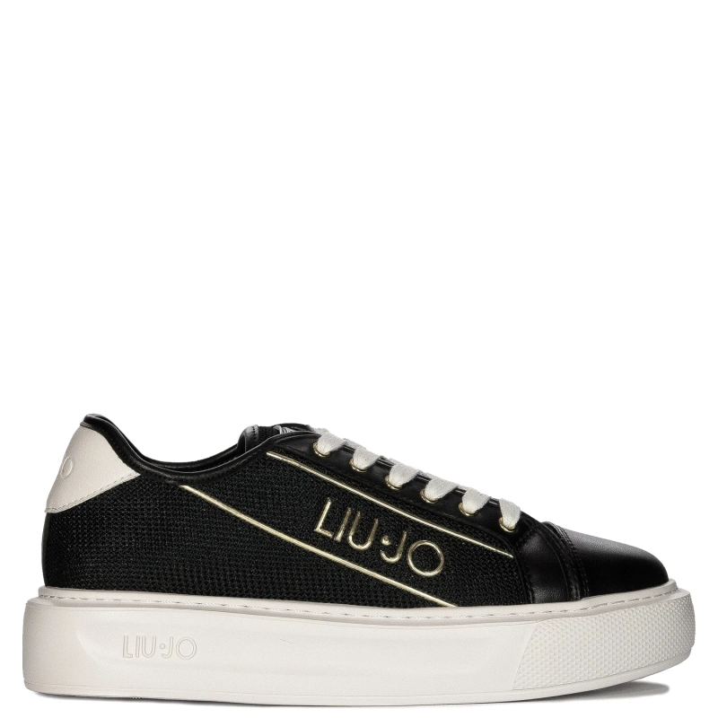 Liu Jo Sneakersy damskie na platformie Kylie 26 Black czarne