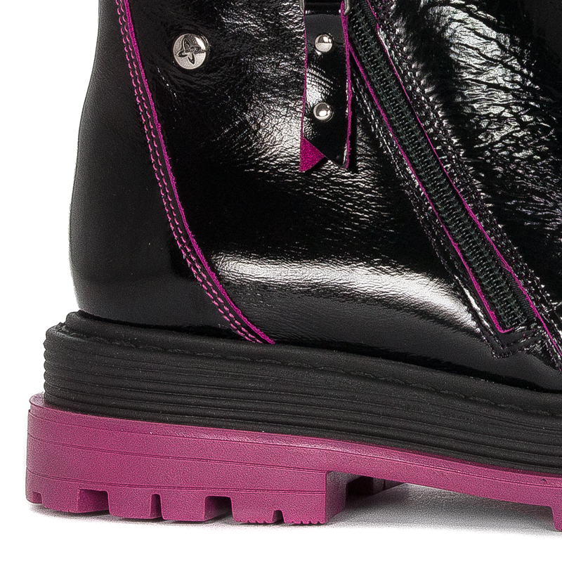 Maciejka 05747-15/00-7 Black+Fuchsia Boots