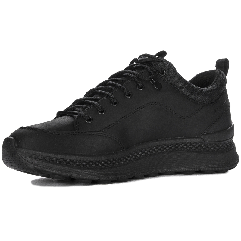 GEOX Półbuty męskie skórzane czarne Black