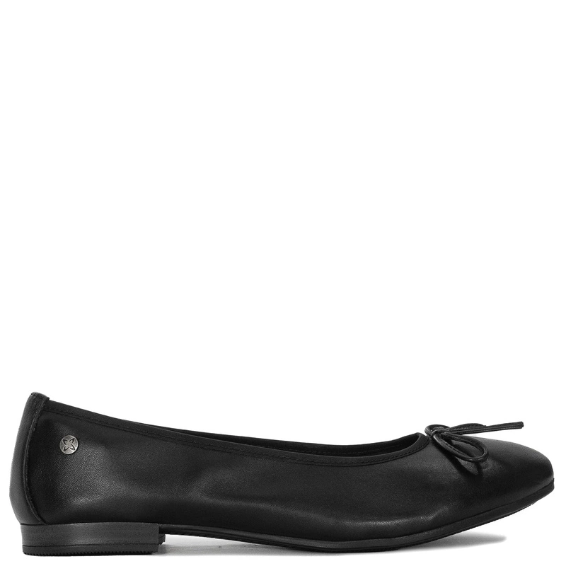 Maciejka Leather Classic Ballerinas With Bow Black P6800-01-00-0