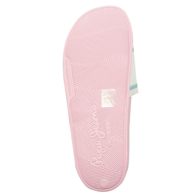 Pepe Jeans Klapki White Slider Logo Girl Białe