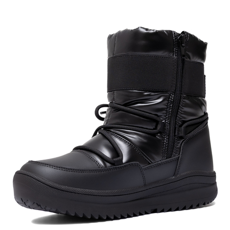 Tommy Hilfiger Zimowe Pikowane Śniegowce Z Zamkiem Czarny T3A5-34052-BLACK