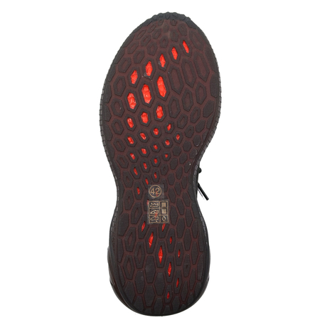 GOE Sneakersy męskie na platformie Black czarne