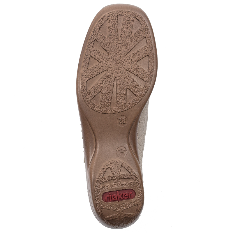 Rieker Women's Velcro Beige Low Shoes
