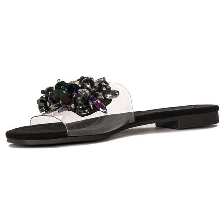 S.Barski Women's Slides Black