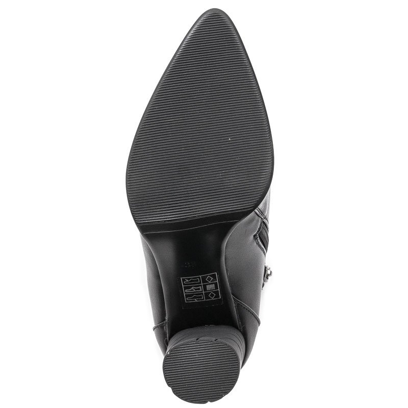 Botki damskie Filippo DBT1547-20 BK na słupku czarne