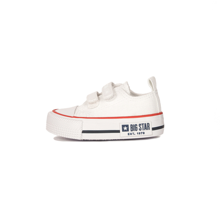 Big Star Trampki dziecięce na rzepy White białe