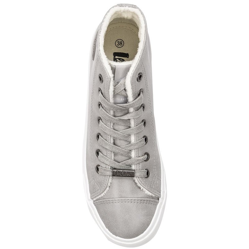 Trampki Lee Cooper LCJL-20-31-013 Popielate