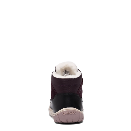 Geox Botki Dziewczęce Black/Dark Purple