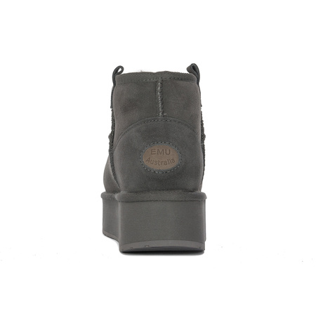 EMU Australia Foy Flatform Micro Charcoal W13073 CHARCOAL