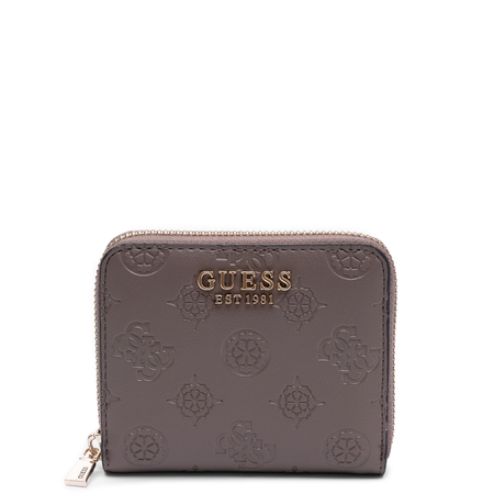 Guess Elegancki Zapinany Na Zamek Portfel Damski Brązowy SWPD2225137-TAUPE