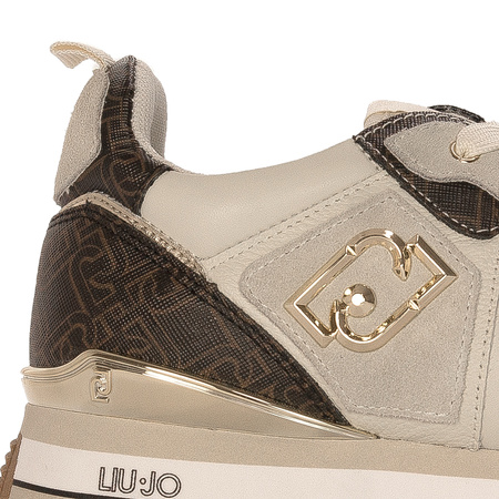 Liu Jo Women's Maxi Wonder 01 Beige Sneakers