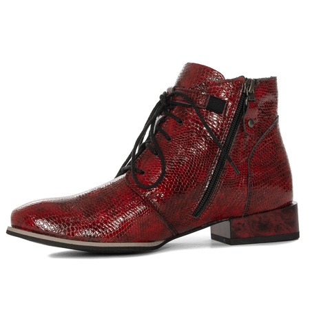 Maciejka Women's Leather Boots Red
