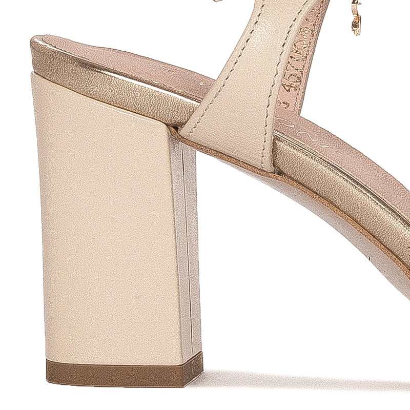 Visconi Women's leather Beige Sandals