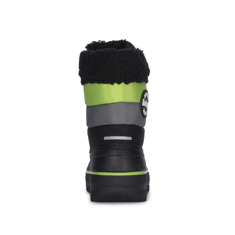 Lee Cooper Śniegowce buty zimowe dziecięce Black/Lime