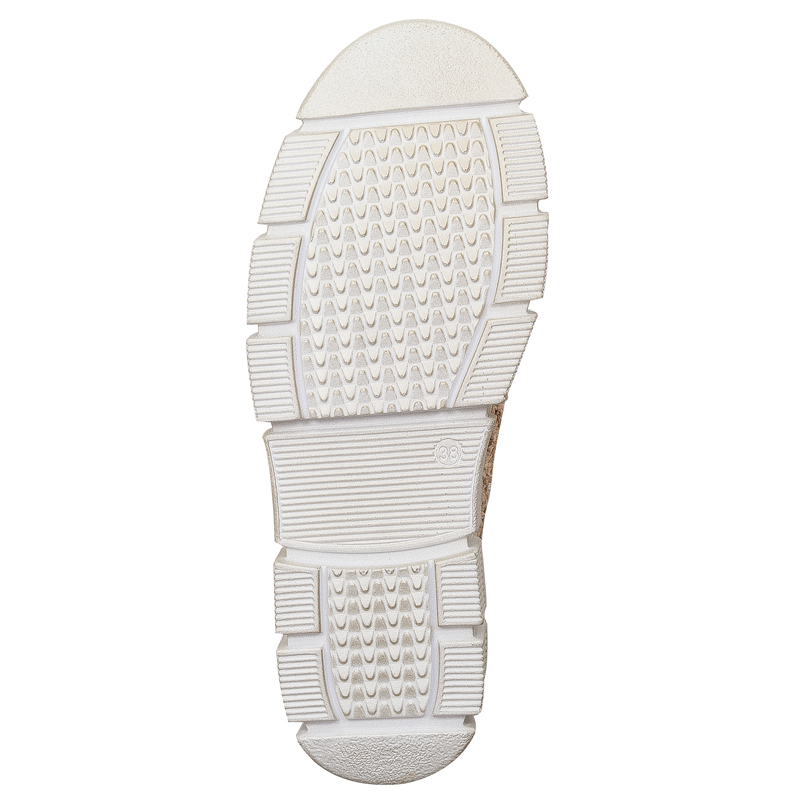 Maciejka Leather Woven Platform Lace-Ups Breathable Beige 05850-04/00-1