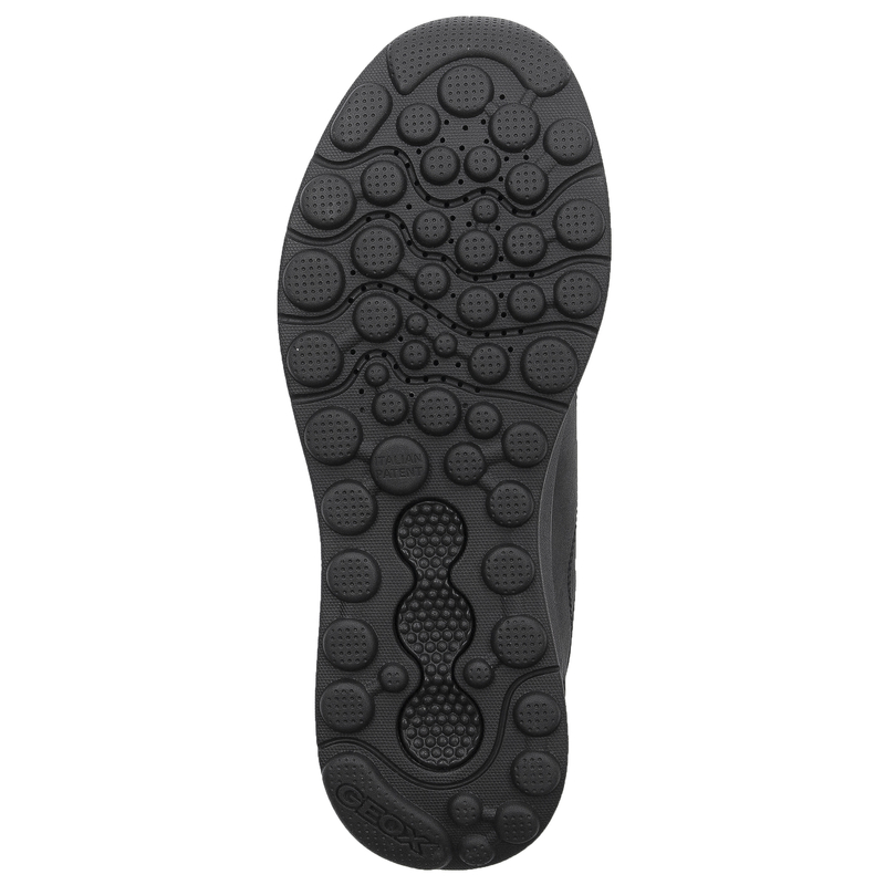 GEOX Półbuty męskie skórzane czarne Black