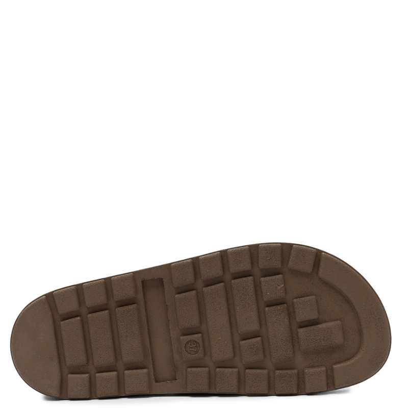Maciejka Leather Women’s Platform Slides 3.5 cm Beige P7504-04/00-0
