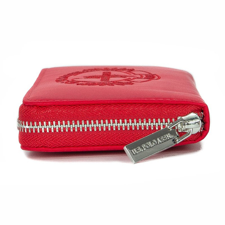 Portfel U.S. POLO ASSN. Springf L Zip Ard Wallet BEUPA5094WIP400 Red Czerwony