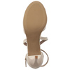 Sergio Leone Women's Beige Pearl Sandals