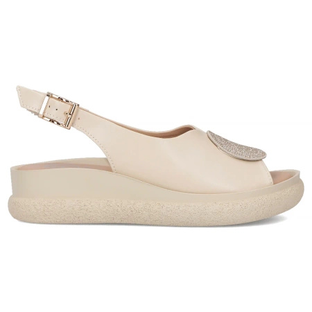Filippo Women's Flat Sandals Beige