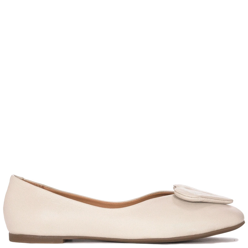 Venezia Baleriny Damskie Beige