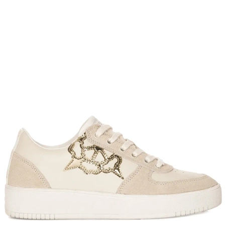 Guess Sneakersy SIDNY IVORY beżowe