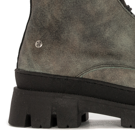 Maciejka 05693-09/00-3 Green Lace-Up Boots